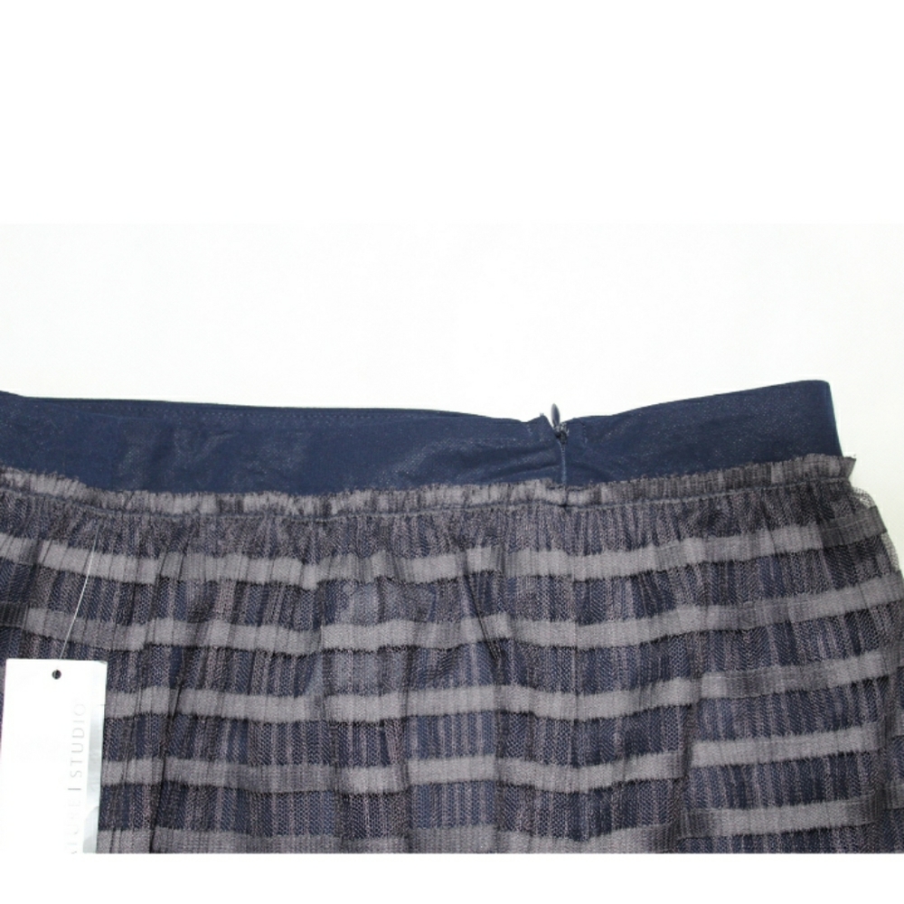 Signature Studio Blue Grey Midi Skirt - Picture 5 of 5